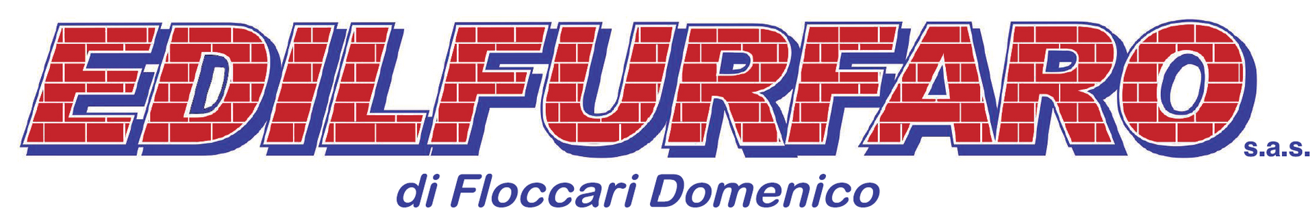 Logo for Edilfurfaro di Floccari Domenico. Text in red brick-like pattern.