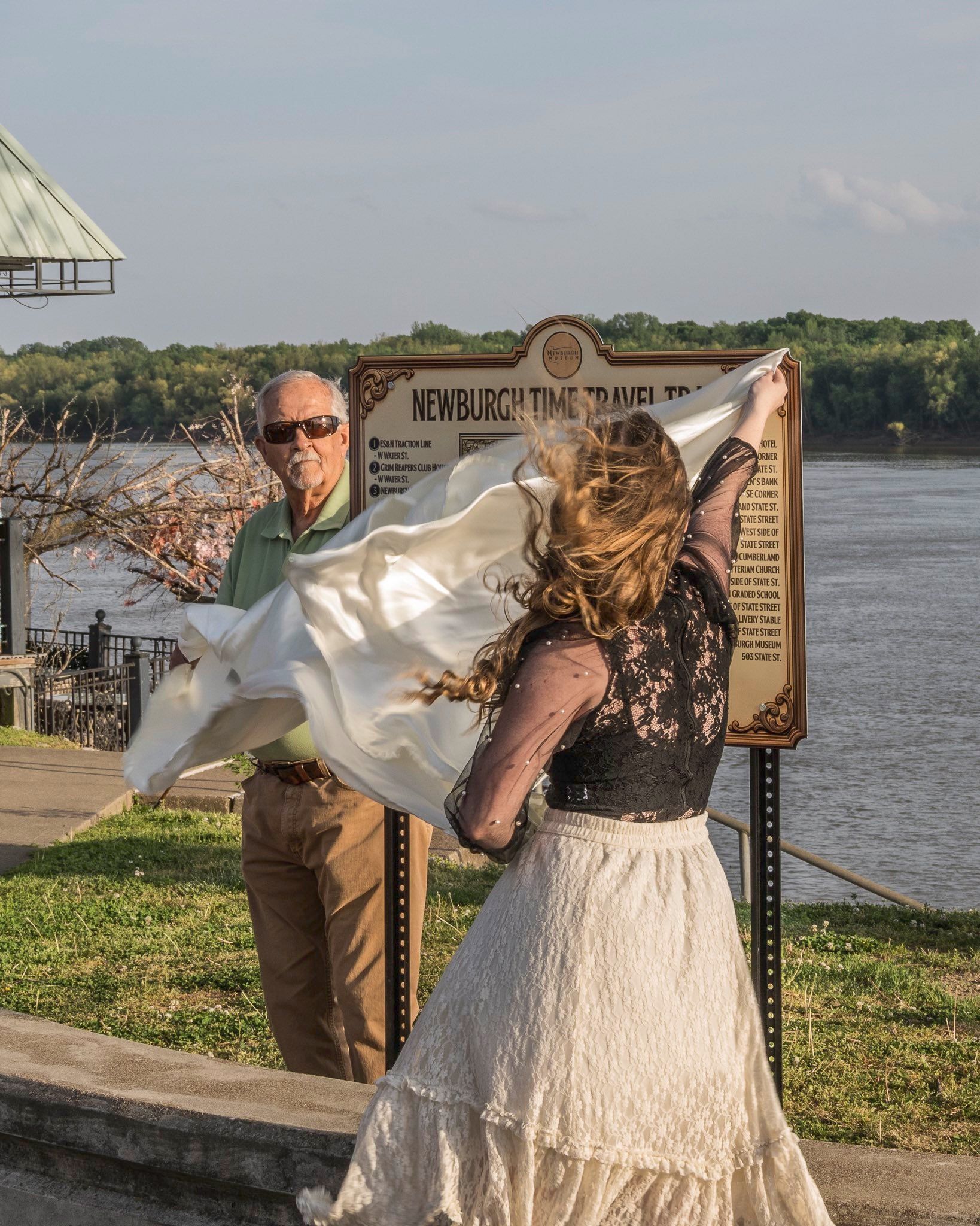 Ivy Clark Reveals Newburgh Time Travel Trail Signature Marker