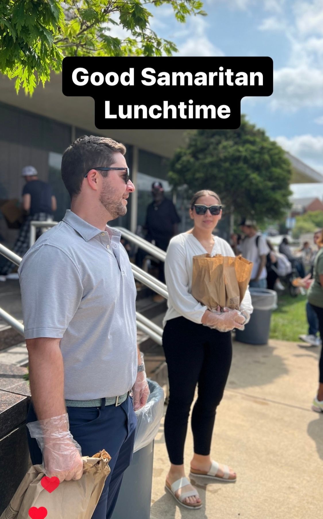 David Talley and Talley Financial team distributing meals with Good Samaritan Ministries in Johnson City, TN