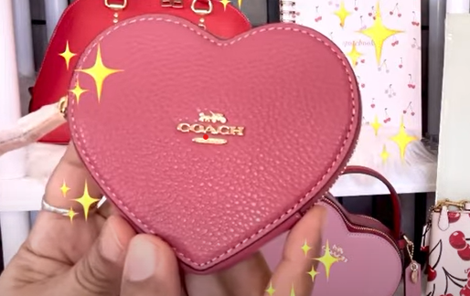 COACH®  Heart Coin Case