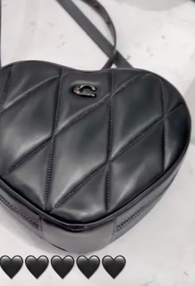 Coach Quilted Leather Heart Bag