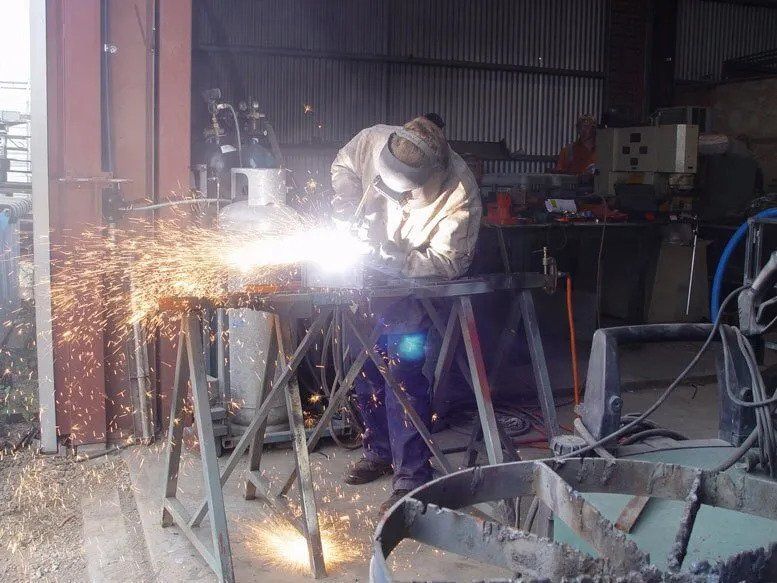 Man Welding A Metal — Engineering in Tamworth, NSW