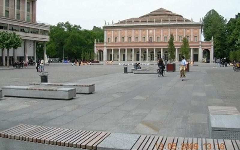 Lavorazione in pietra di Luserna fiammata uniforme