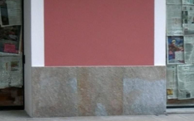 Ouvrage en Pierre de Luserne flammée mixte