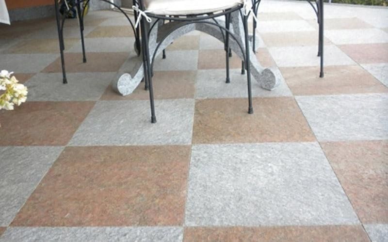 Ouvrage en Pierre de Luserne flammée mixte