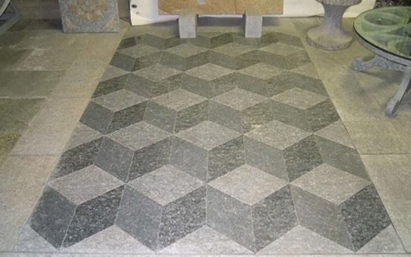 Lavorazione in pietra di Luserna lucida uniforme