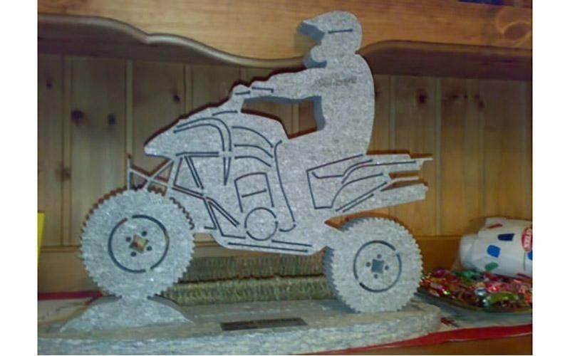 Mit Wasserstrahl geschnittener Luserna-Stein