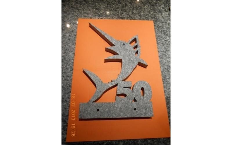 Mit Wasserstrahl geschnittener Luserna-Stein