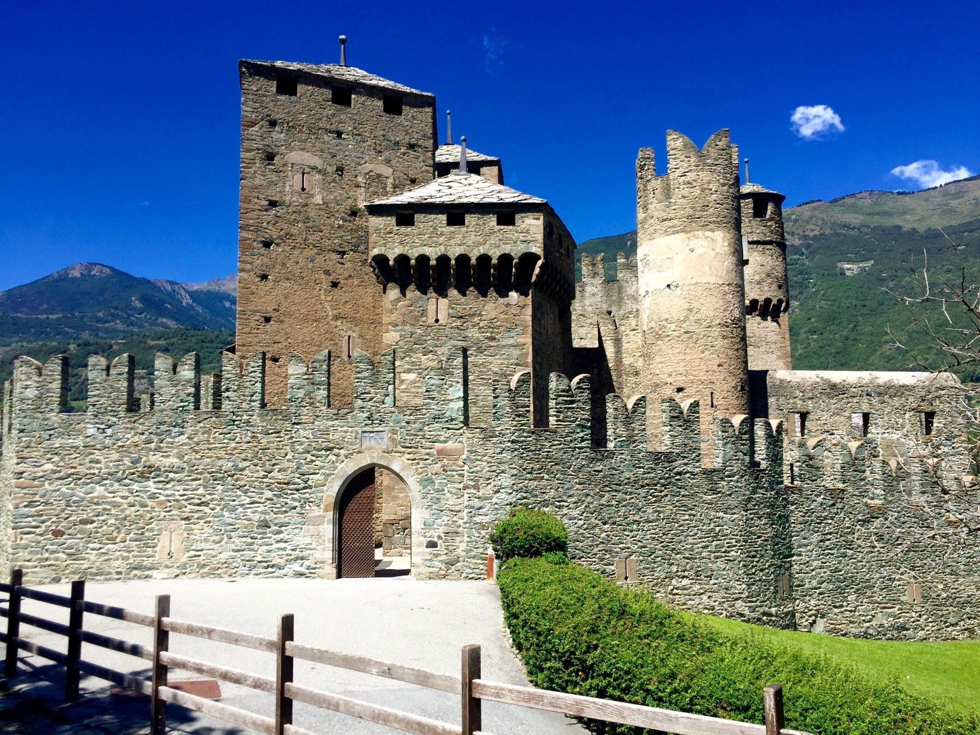 Fenis Castle entrance, Valle D'Aosta