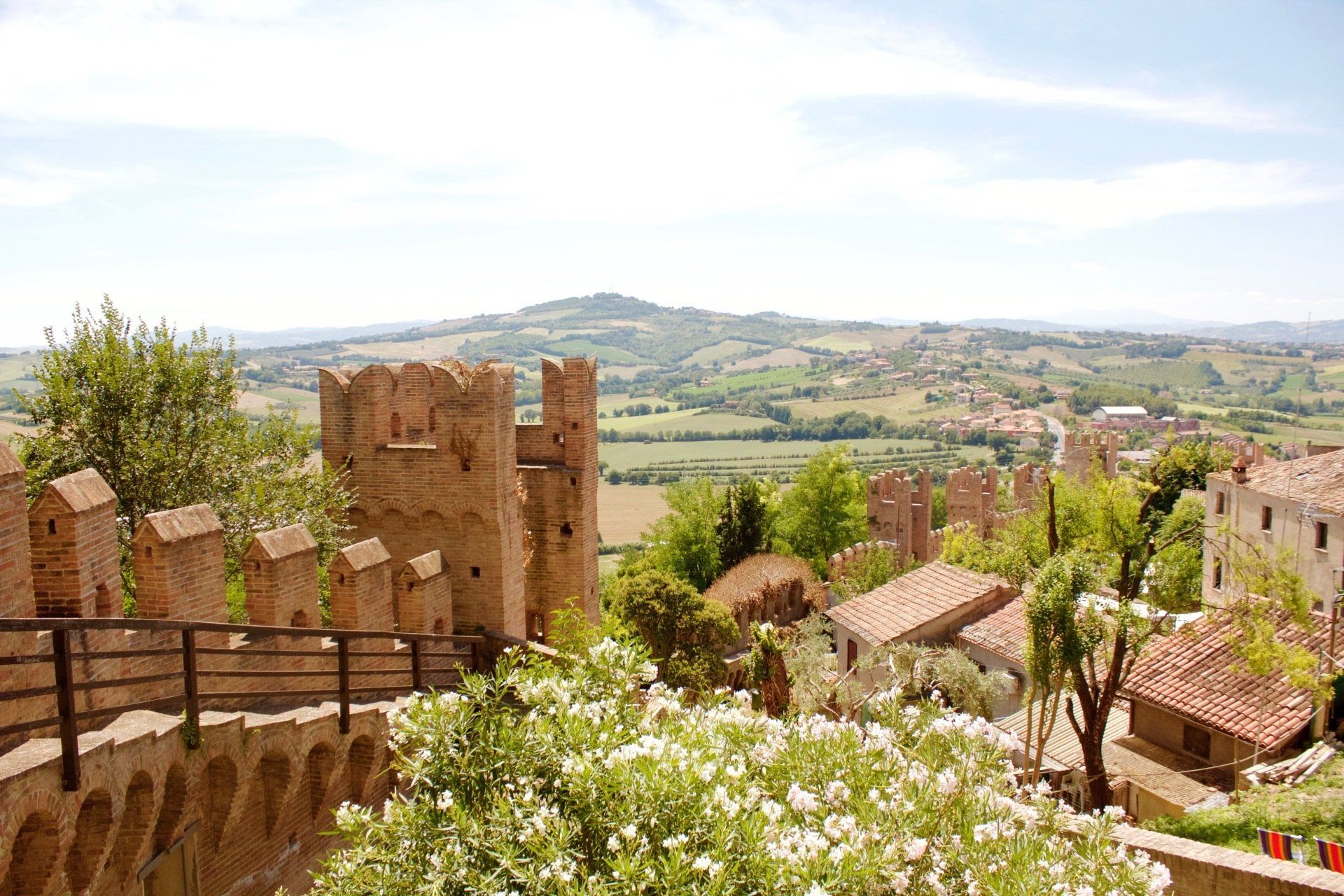 View from the top of Gradara, Marche