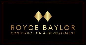 The logo for royce baylor construction and development