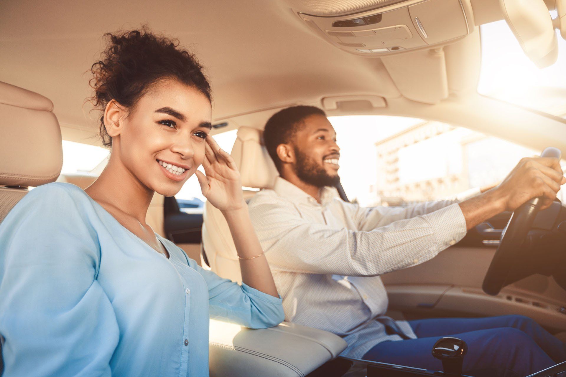 Happy Couple Driving — Nacogdoches, TX — Eas-Tex Insurance