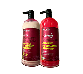 Shampoo 3x1 Gelatina de Morango Azedinho + Booster