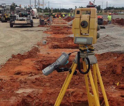Yellow Surveying Device | Aiken, SC | Tripp Land Surveying, Inc.