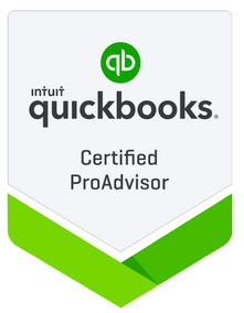 A quickbooks logo that is certified proadvisor