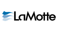 LaMotte logo with blue wave icon and black wordmark on white background