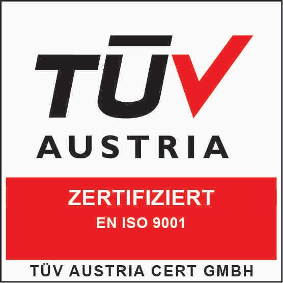BEB Fertigungscenter - TÜV Austria EN ISO 9001 zertifiziert