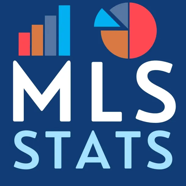 MLS Stats logo with bar and pie charts above white text on a blue background.