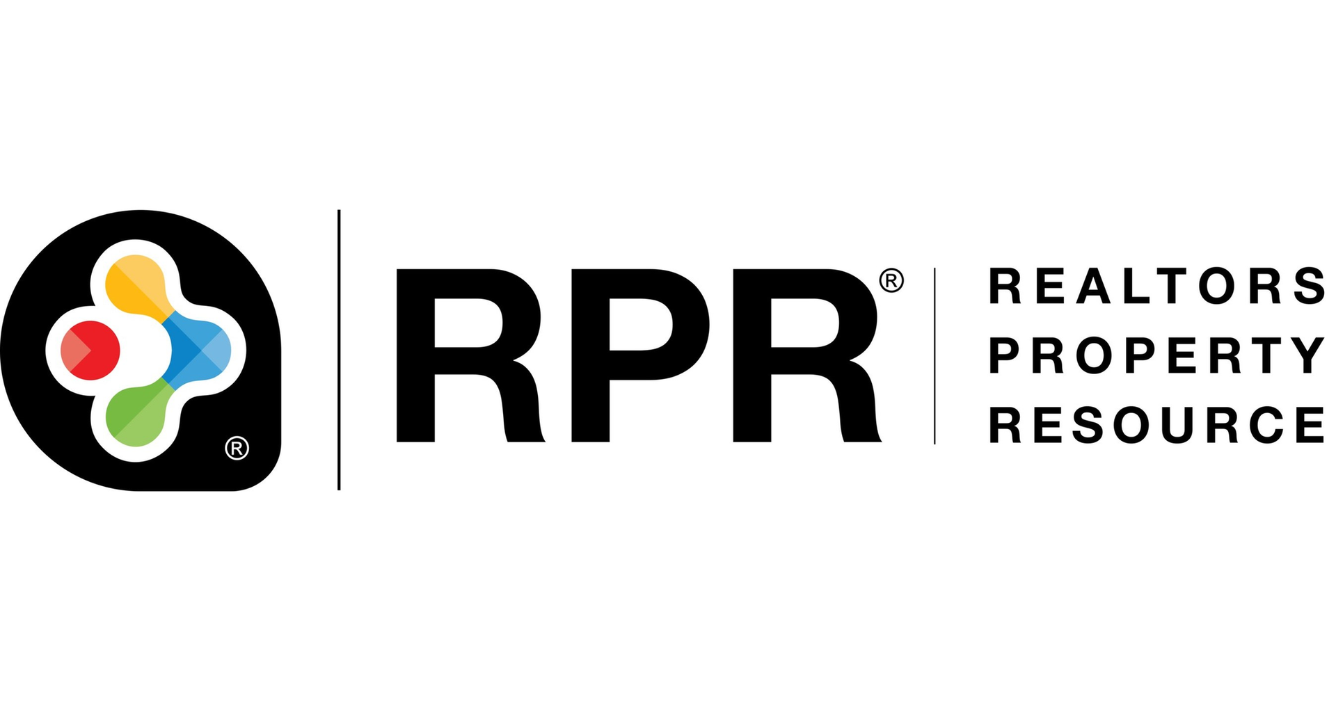 RPR logo: black circle with colorful interconnected shapes,