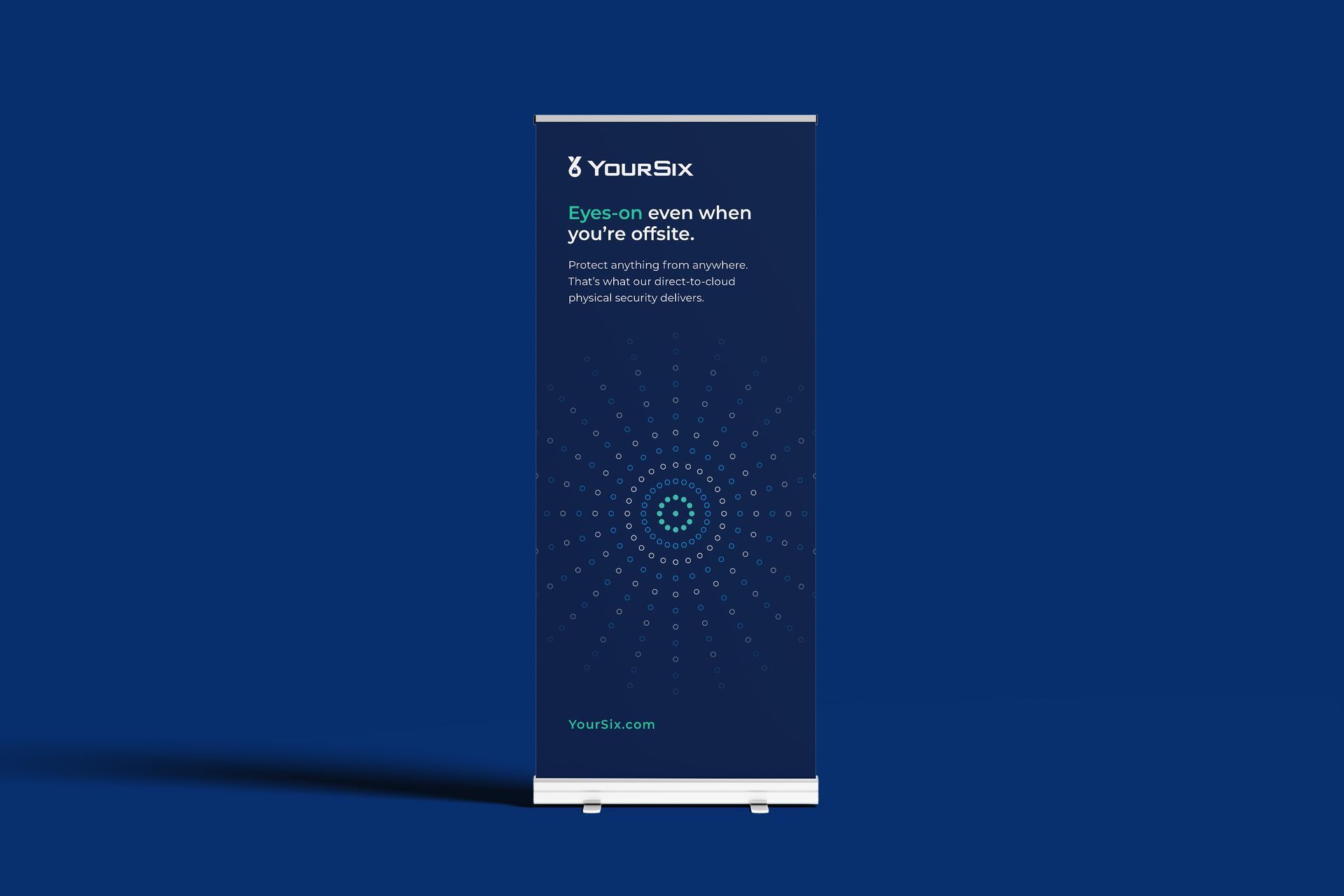 Stack of square cards; top card features woman with arms outstretched, text 