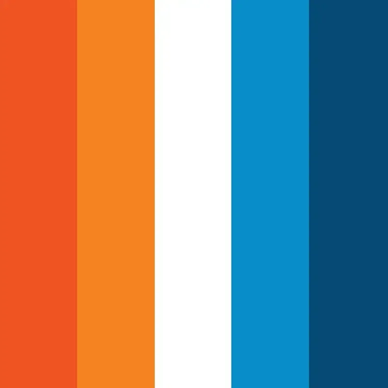 Flag with vertical stripes: black, teal, white, purple, and light blue.