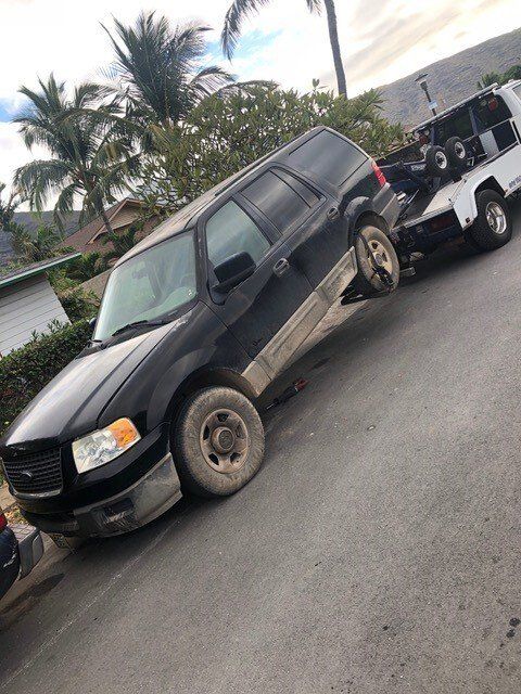 Towed Junk SUV- Maui Auto Recycling in Puunene, HI