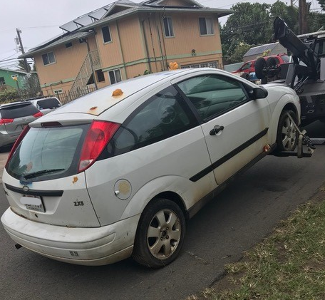 Towed Car Hatchback- Maui Auto Recycling in Puunene, HI