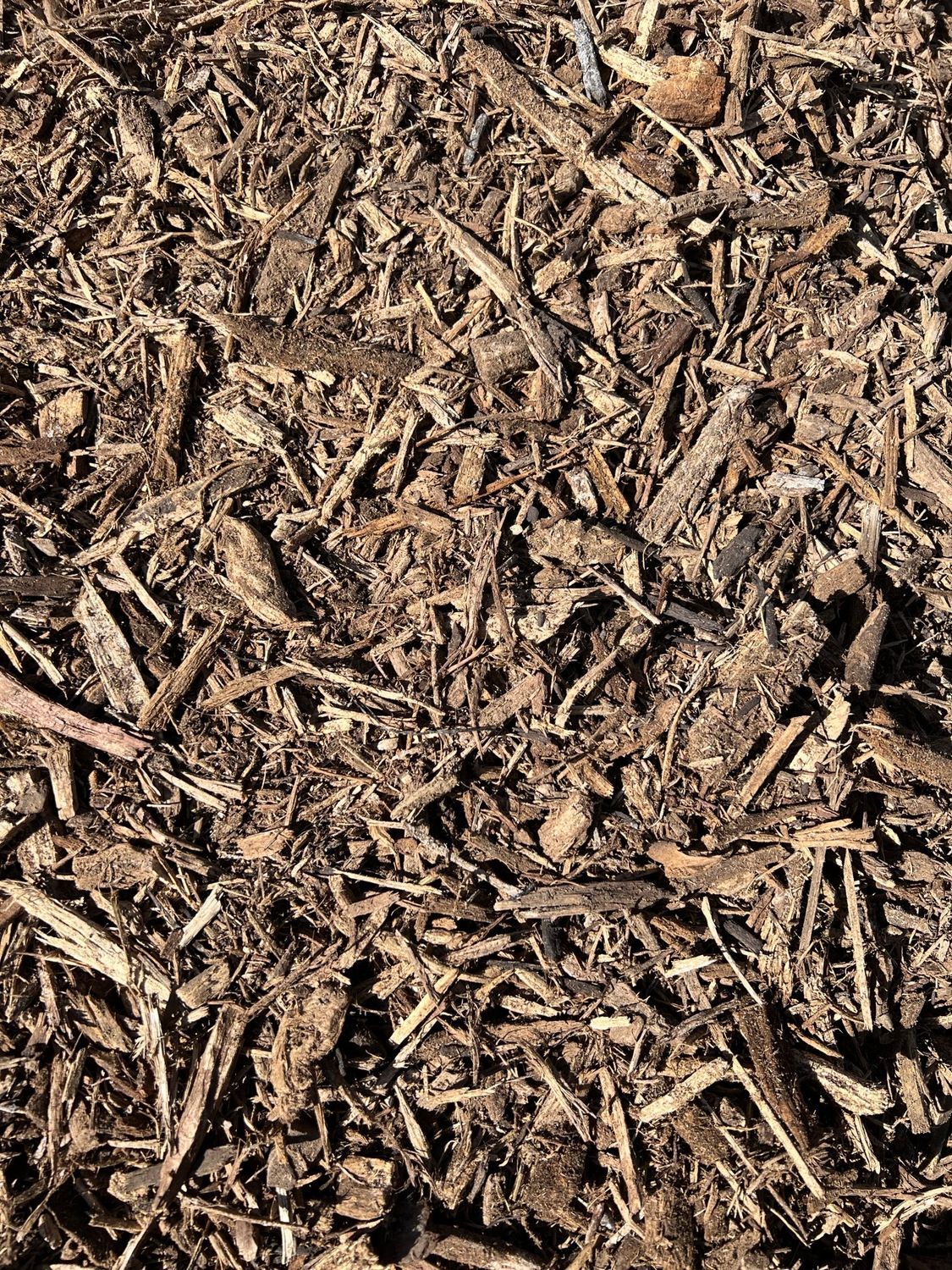 Omaha Dark Brown Mulch Landscaping Wood Chips Garden Mulch