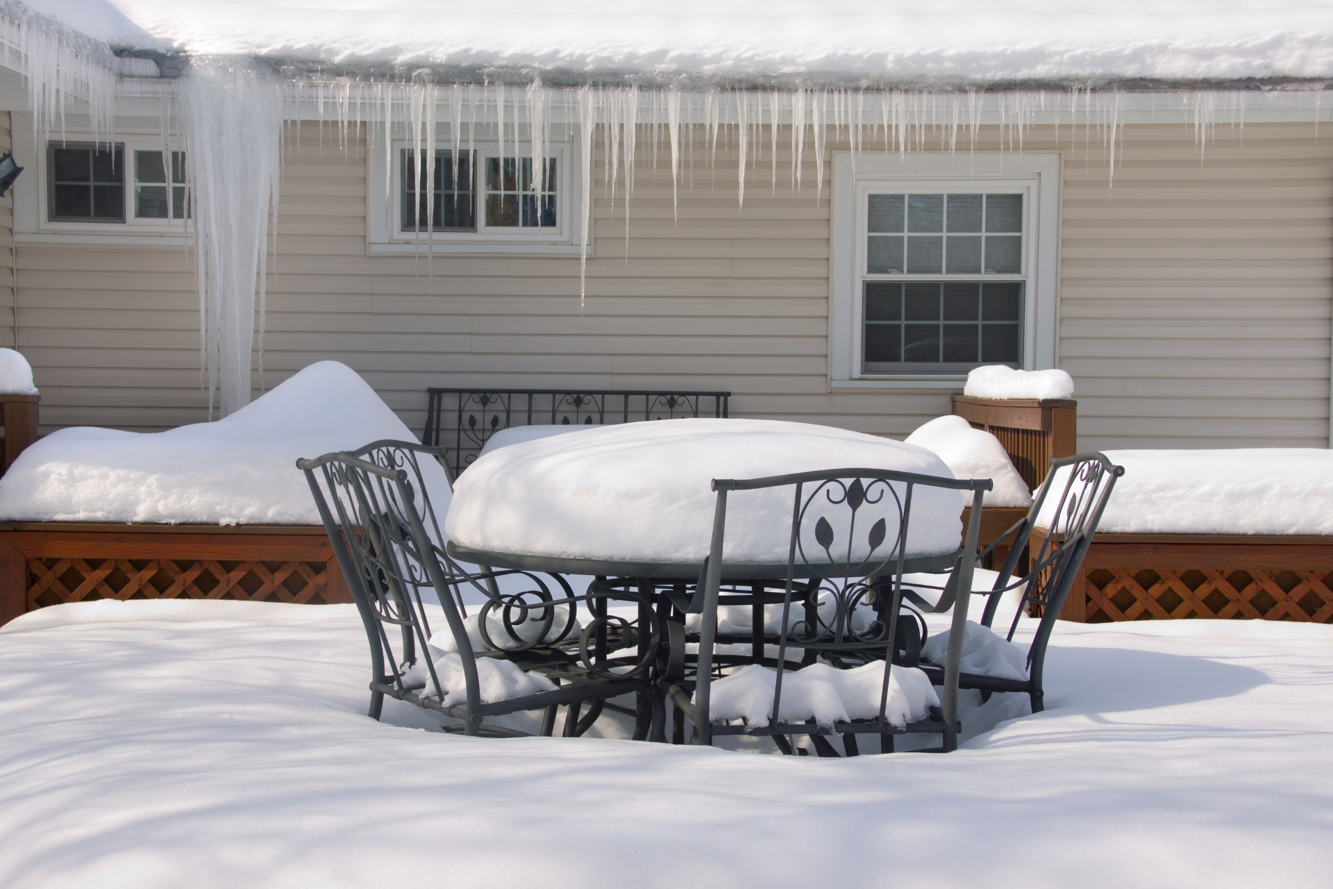 Winterized Backyard