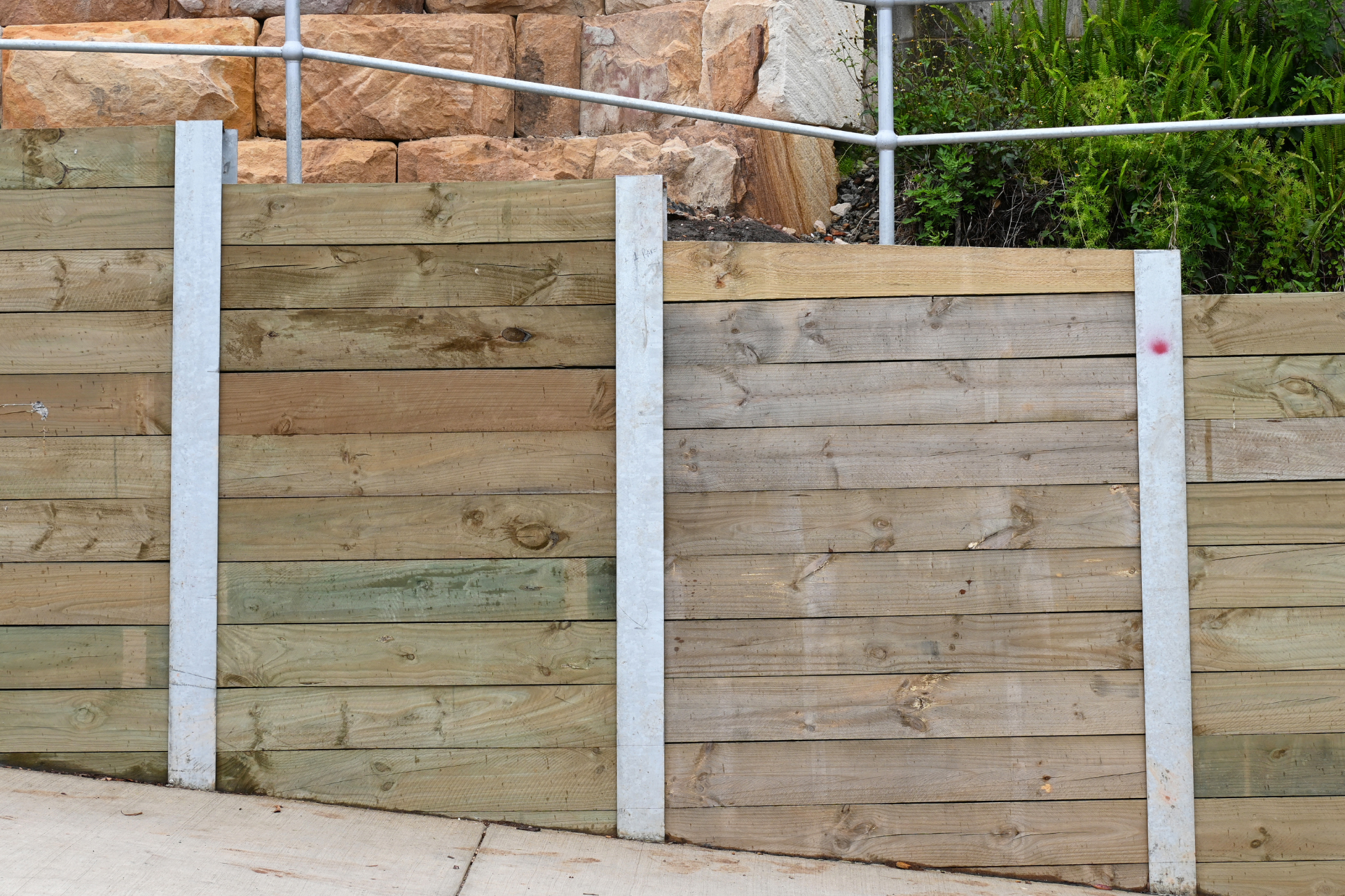 Timber Retaining Wall