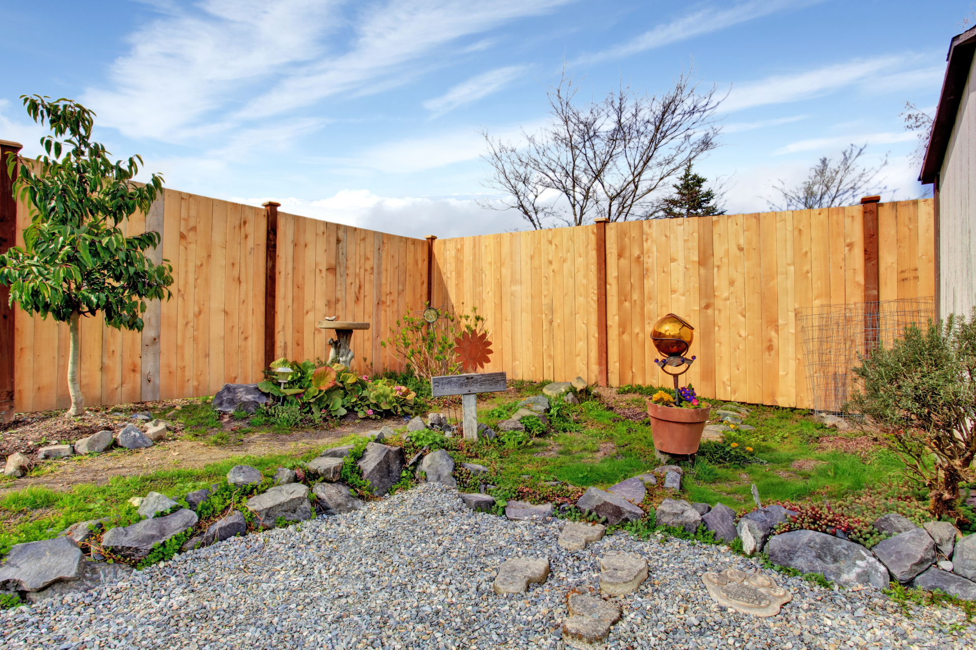 Landscaping Along  the Fence 