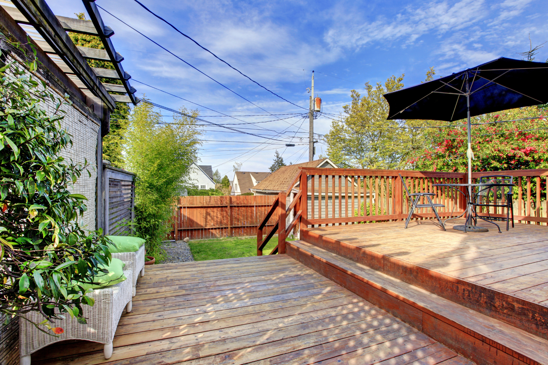 Deck with  Patio Area