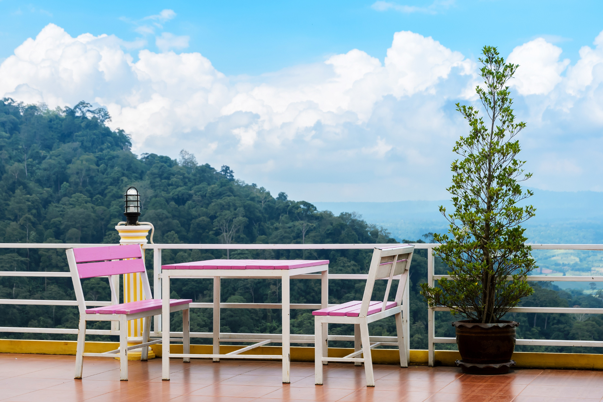 Deck with Mountain View