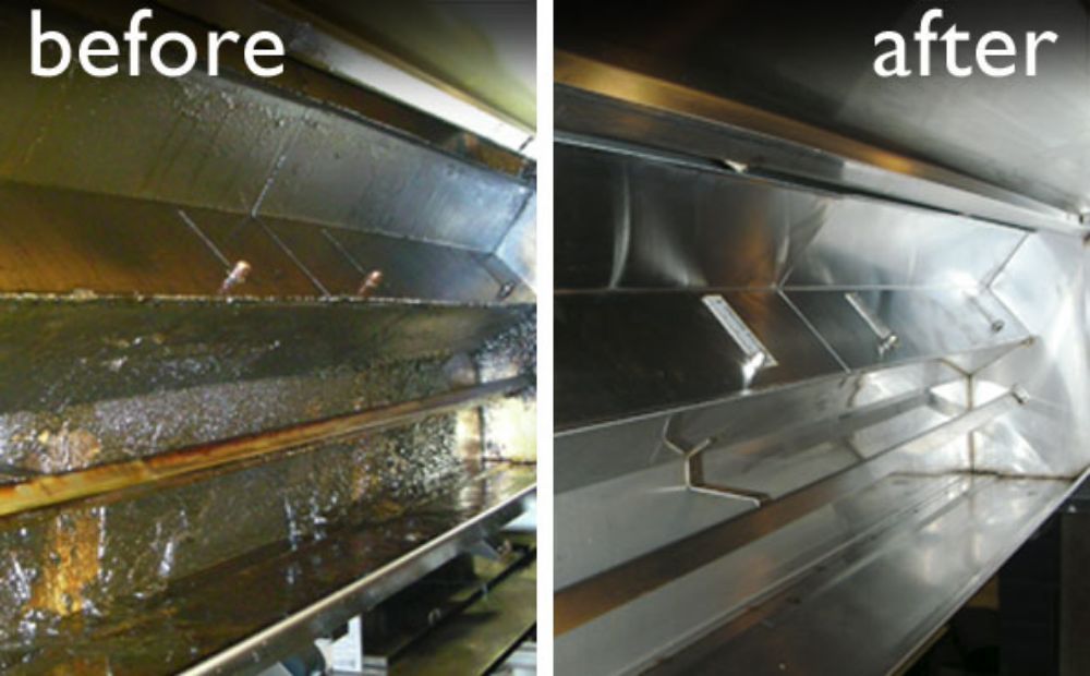 Hoods — Before/After Commercial Kitchen Hood in Anaheim, CA