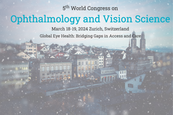 A poster for the 5th world congress on ophthalmology and vision science