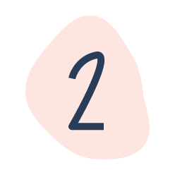 The number 2 is on a pink circle on a white background.