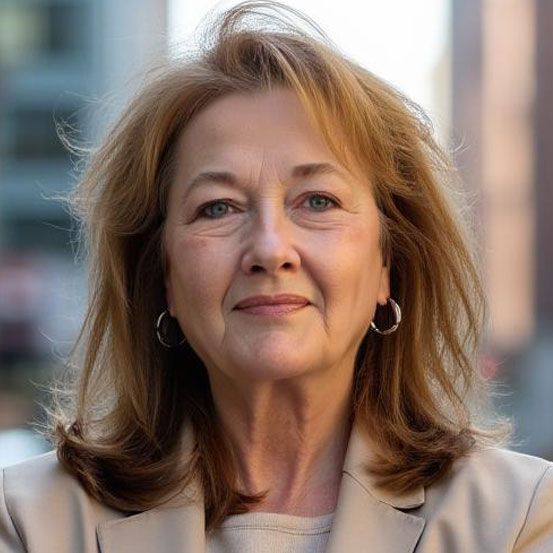 Laptop and tablet displaying financial charts on a wooden table.