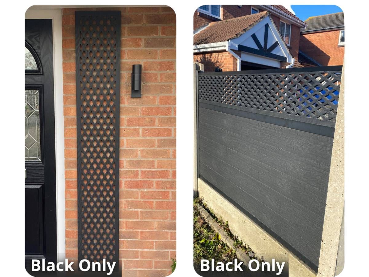 Nottingham Fencing black diamond composite fencing trellis