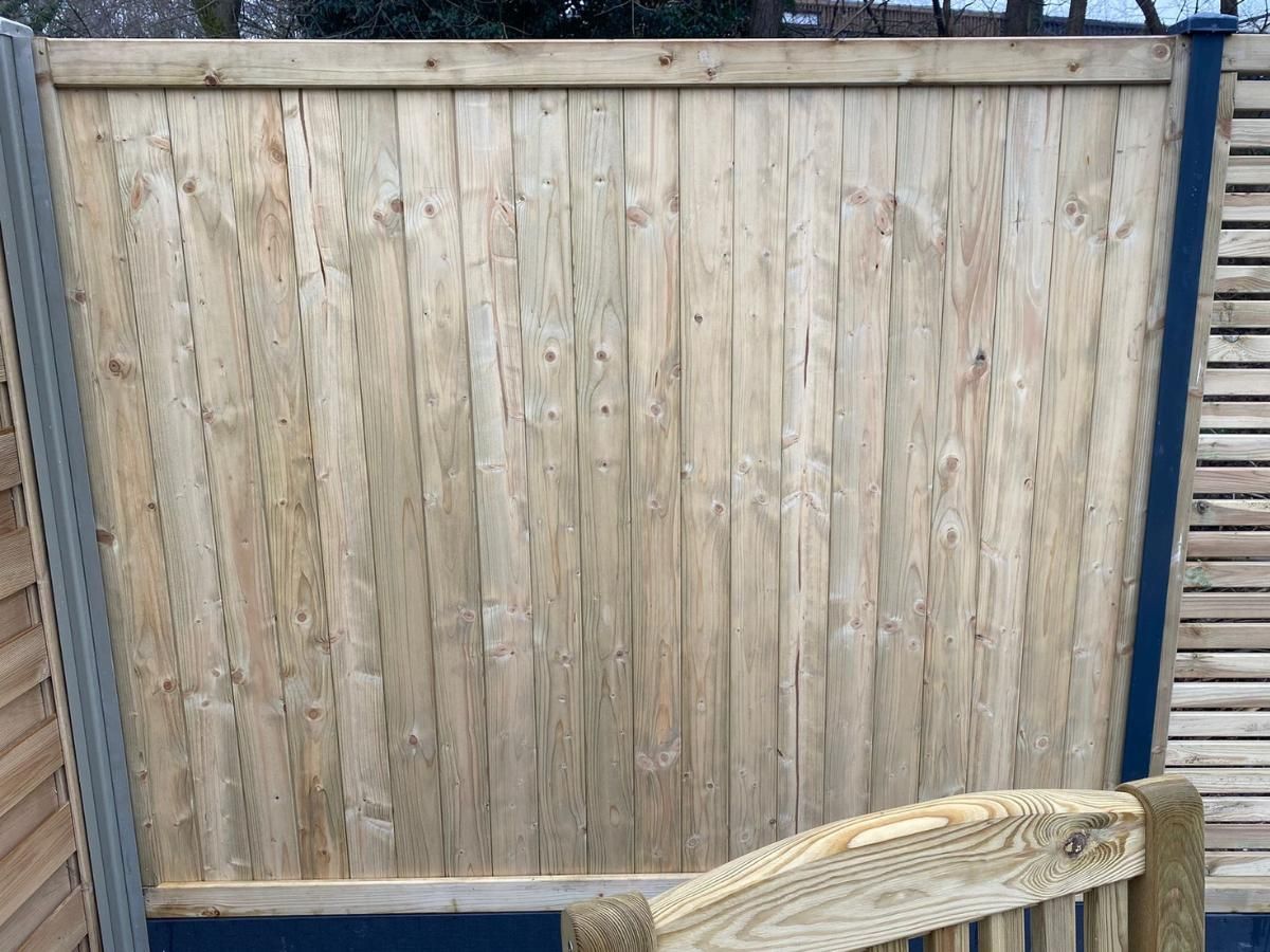 Nottingham Fencing Vertical Framed Wooden Fence Panel