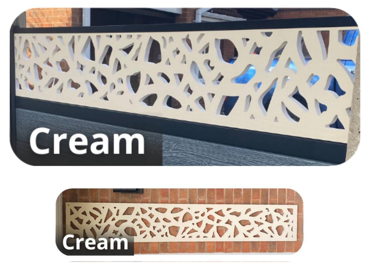 Nottingham Fencing cream script composite fencing screen