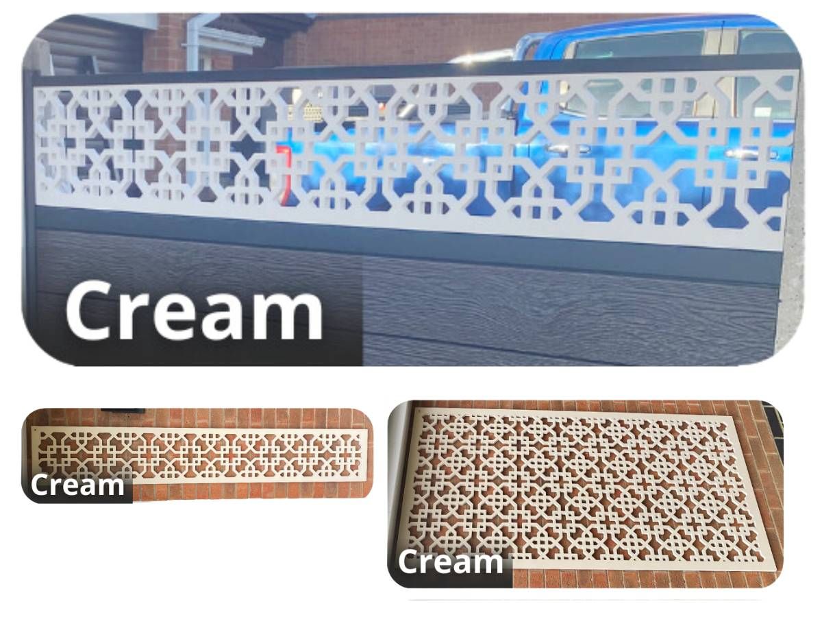 Nottingham Fencing cream traditional composite fencing screen