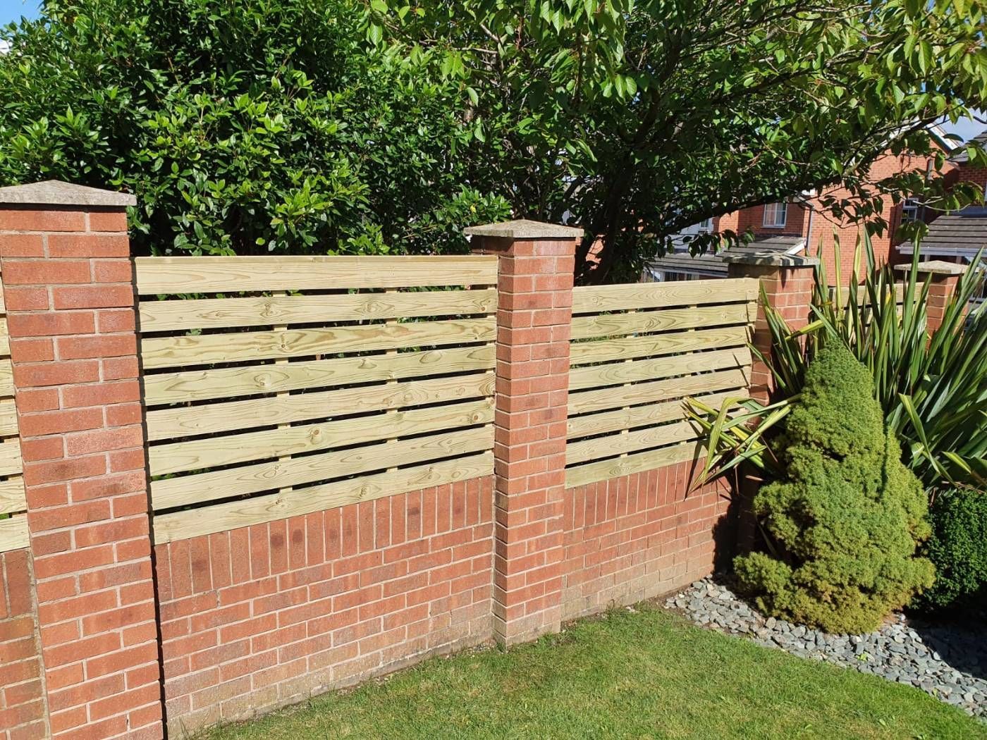Fencing Arnold fitted on a wall
