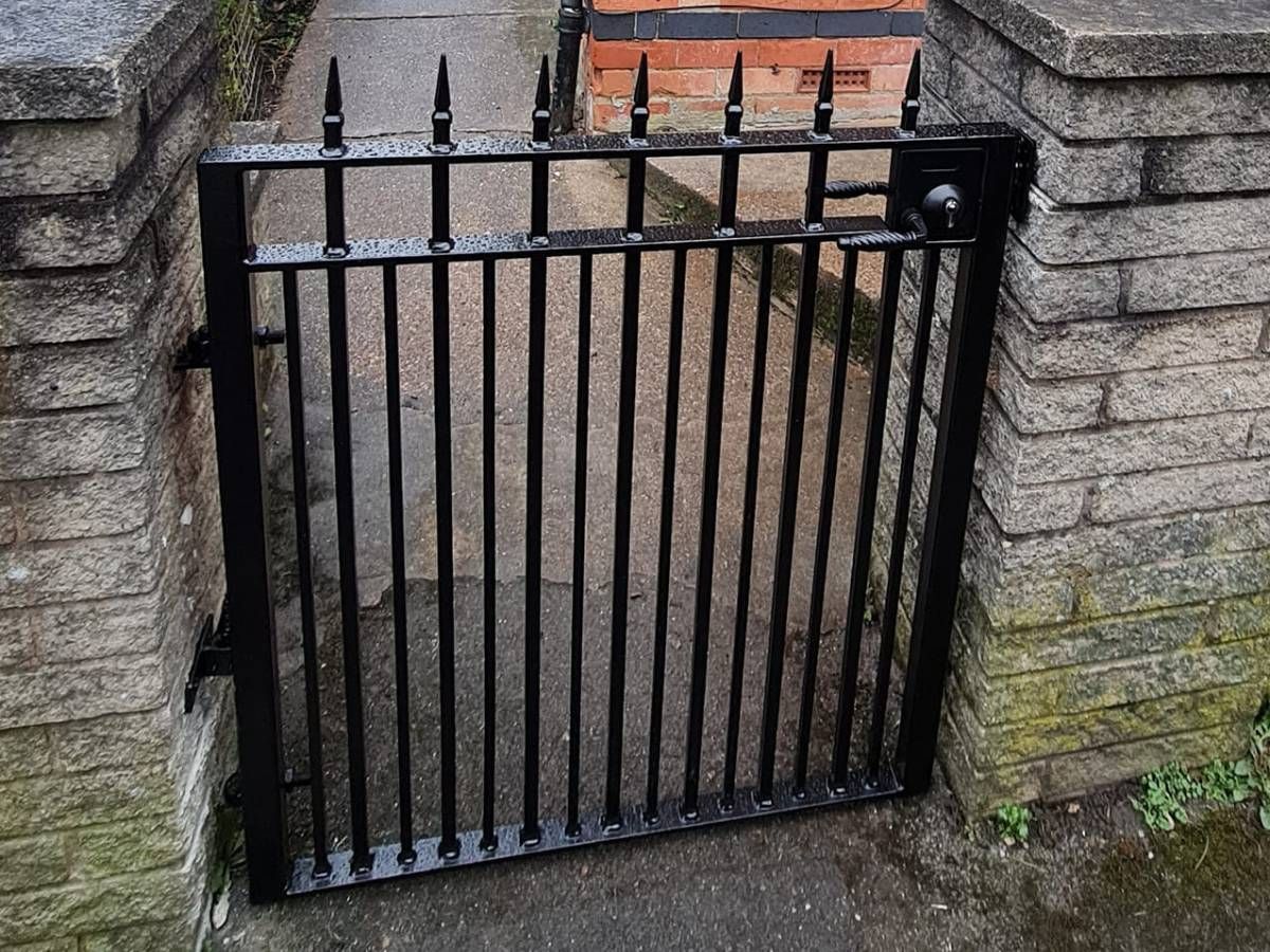 Nottingham Fencing wrought iron gate