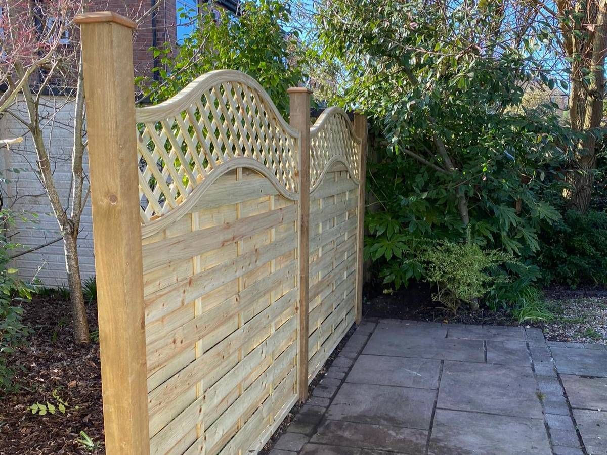 Nottingham Fencing arched lattice fencing in Mansfield