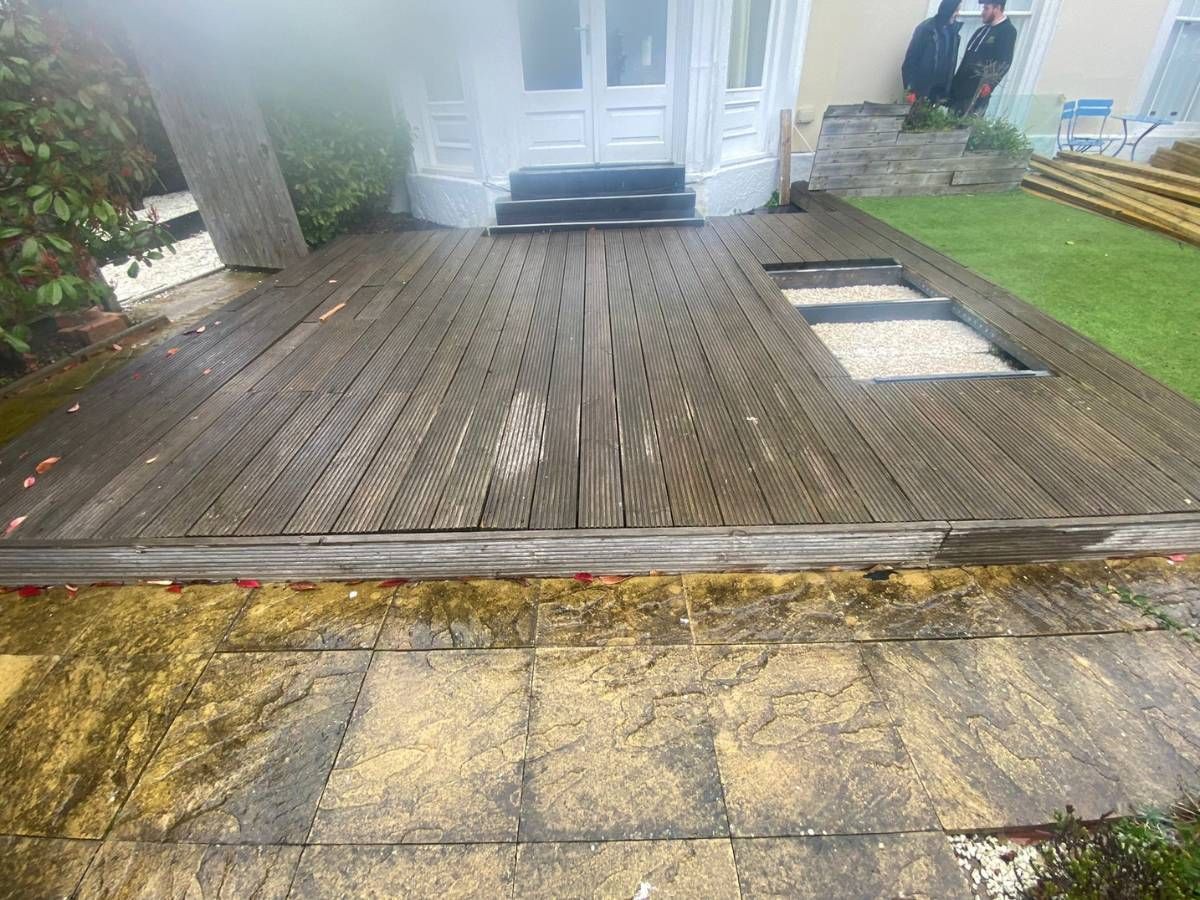 Nottingham Fencing old decking for removal and replacement