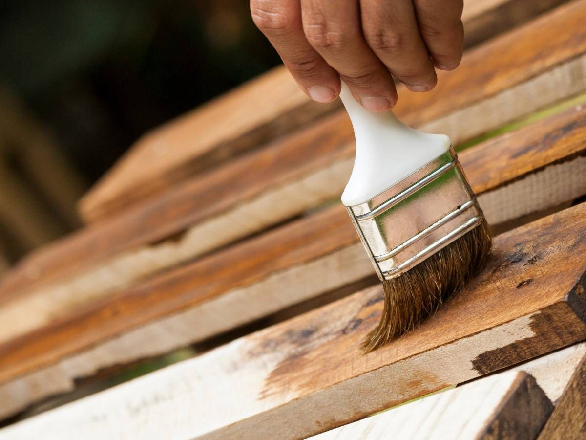 Nottingham Fencing painting a shed in Nottingham