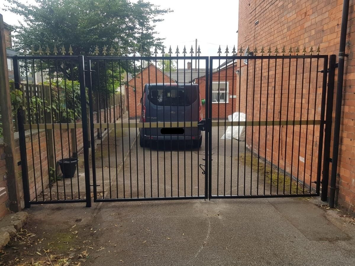 Nottingham Fencing supplied and fitted metal driveway gates