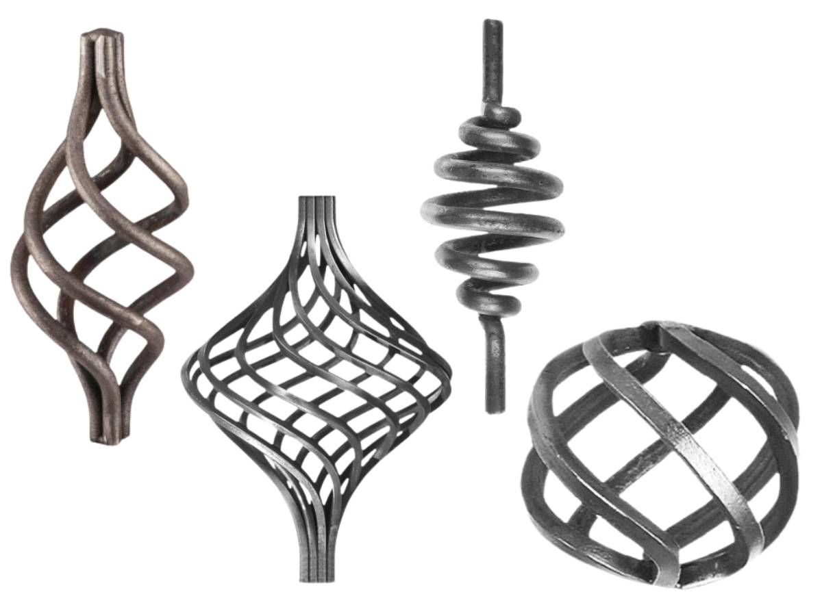 Nottingham Fencing wrought iron basket weaves for metal gates