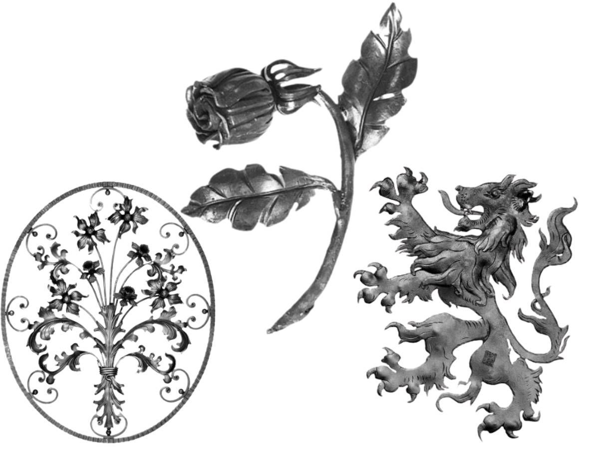 Nottingham Fencing wrought iron gate decor for metal gates