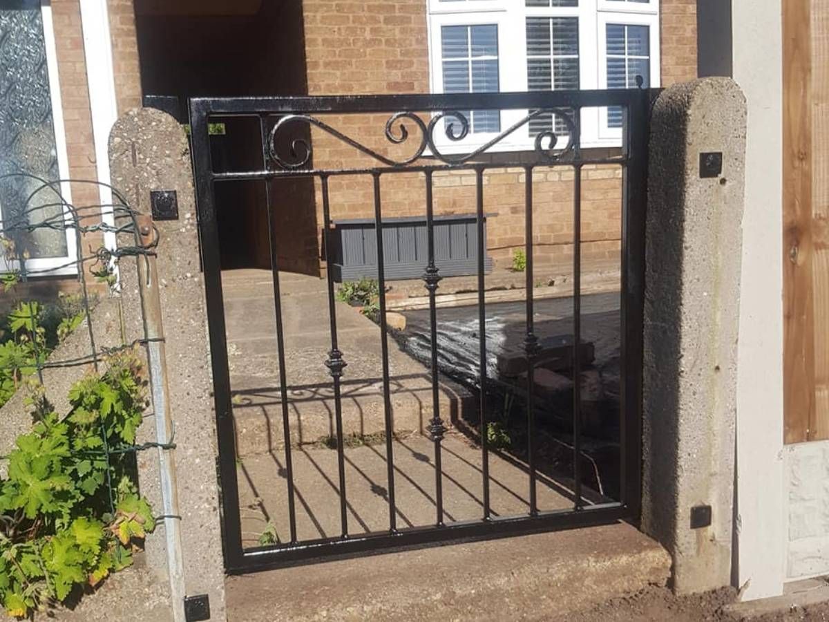 Nottingham Fencing supplied and fitted wrought iron gate